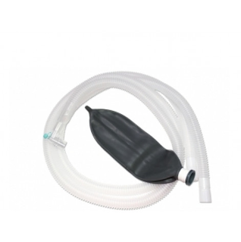 Купить Контур дыхательный для анестезии “MEDICARE” одноразовый (для взрослых) Длина: 1,5м, с латексным дыхательным мешком 3л (5983). Изображение №1