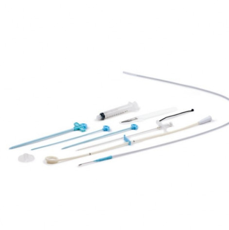 Pigtail nephrostomy catheter with Fr 12.0 thoracic needle (22-30cm)