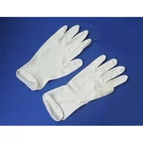 Latex examination gloves 