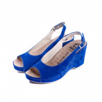 505 Женские кожаные тапочки VESUVIO BLUE 39р.