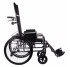 Multifunctional aluminum stroller Recliner Modern with reclining back and brakes for an assistant color: chrome