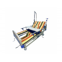 Медицинская кровать с туалетом и функцией бокового переворота для тяжелобольных MED1-H03-2. Функциональная кровать. Кровать для реабилитации