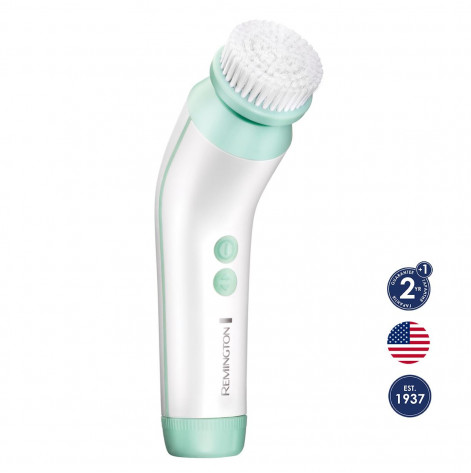 Facial brush Remington FC250 REVEAL, 2 speed, 2 nozzles, battery operated (included), white/light green