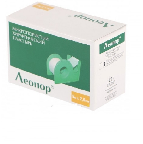 Adhesive plaster Leopor 5 * 2.5 dispenser