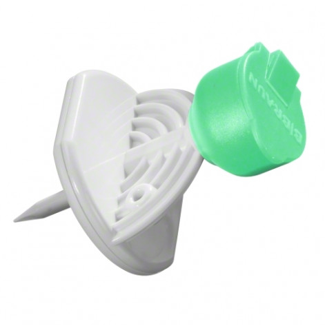 Suction cannula Mini-Spike, with air filter 0.45 µl, green