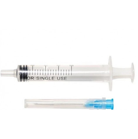 Syringe 2ml 2-piece with 0.60 x30 needle (23 G x 1 1/4