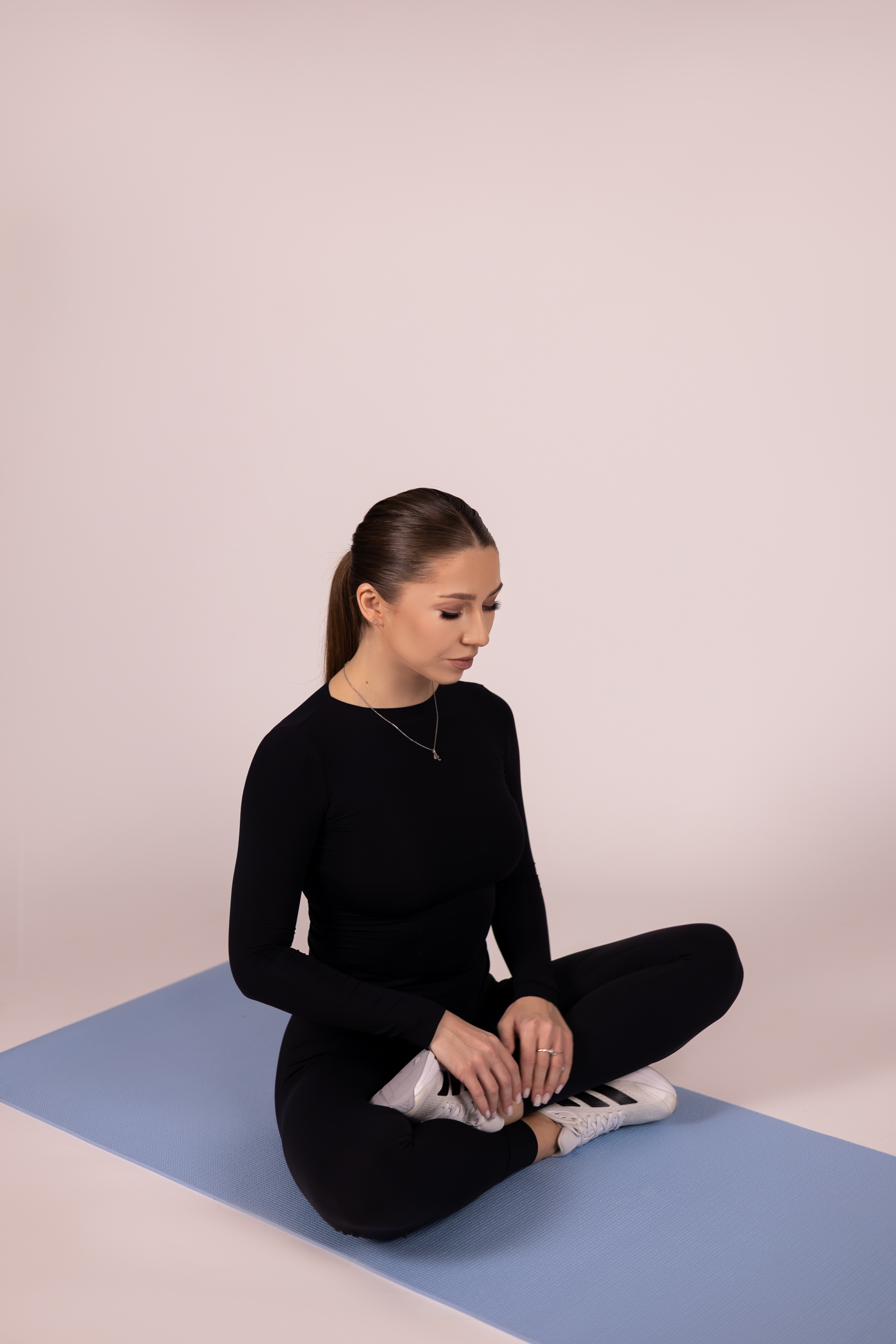 Килимок для фітнесу та йоги блакитний MaxIQ-MD9010 (MaxIQ-MD9010)