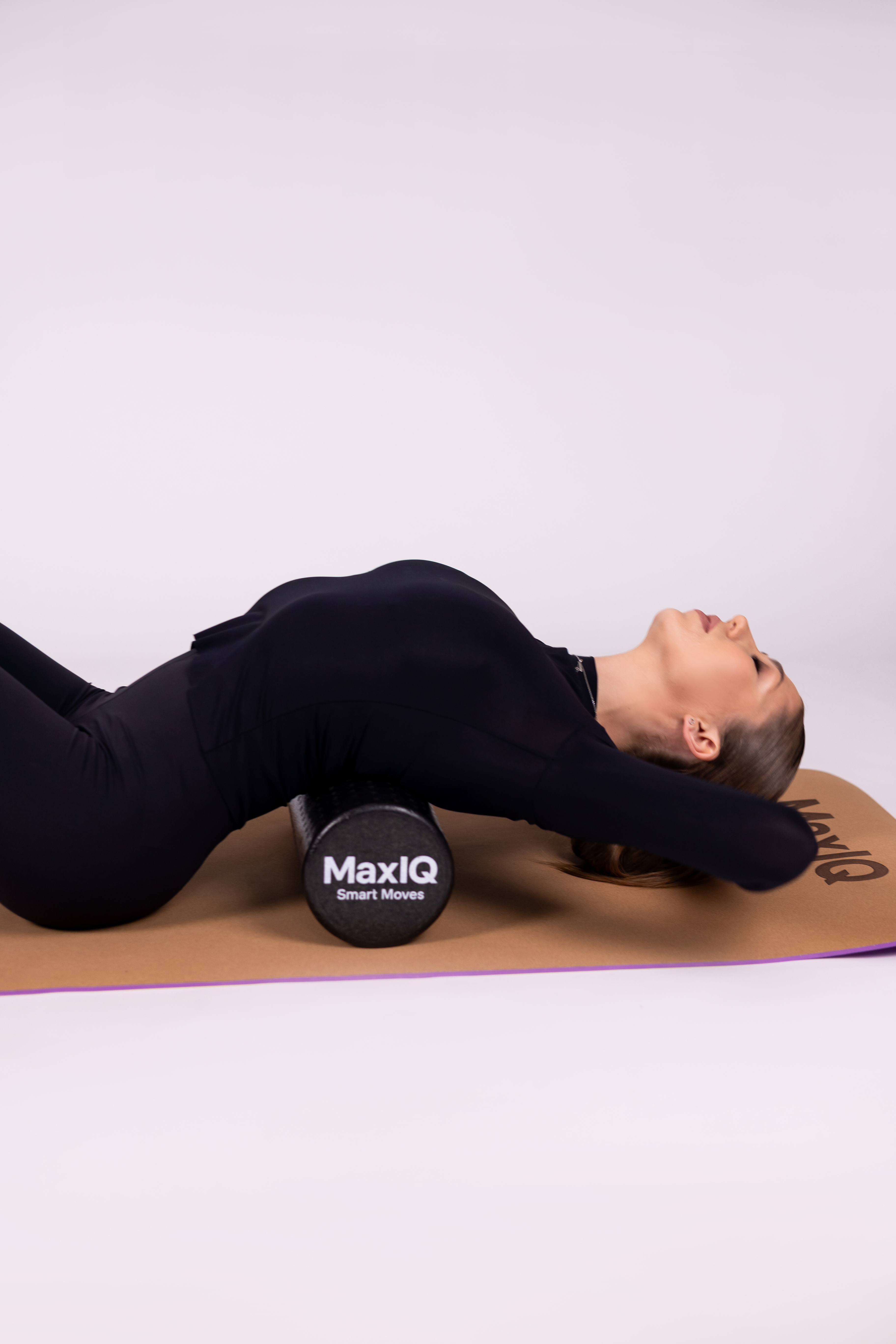 Ролер масажний гладкий, 45*15 см MaxIQ-MDF019 (MaxIQ-MDF019)