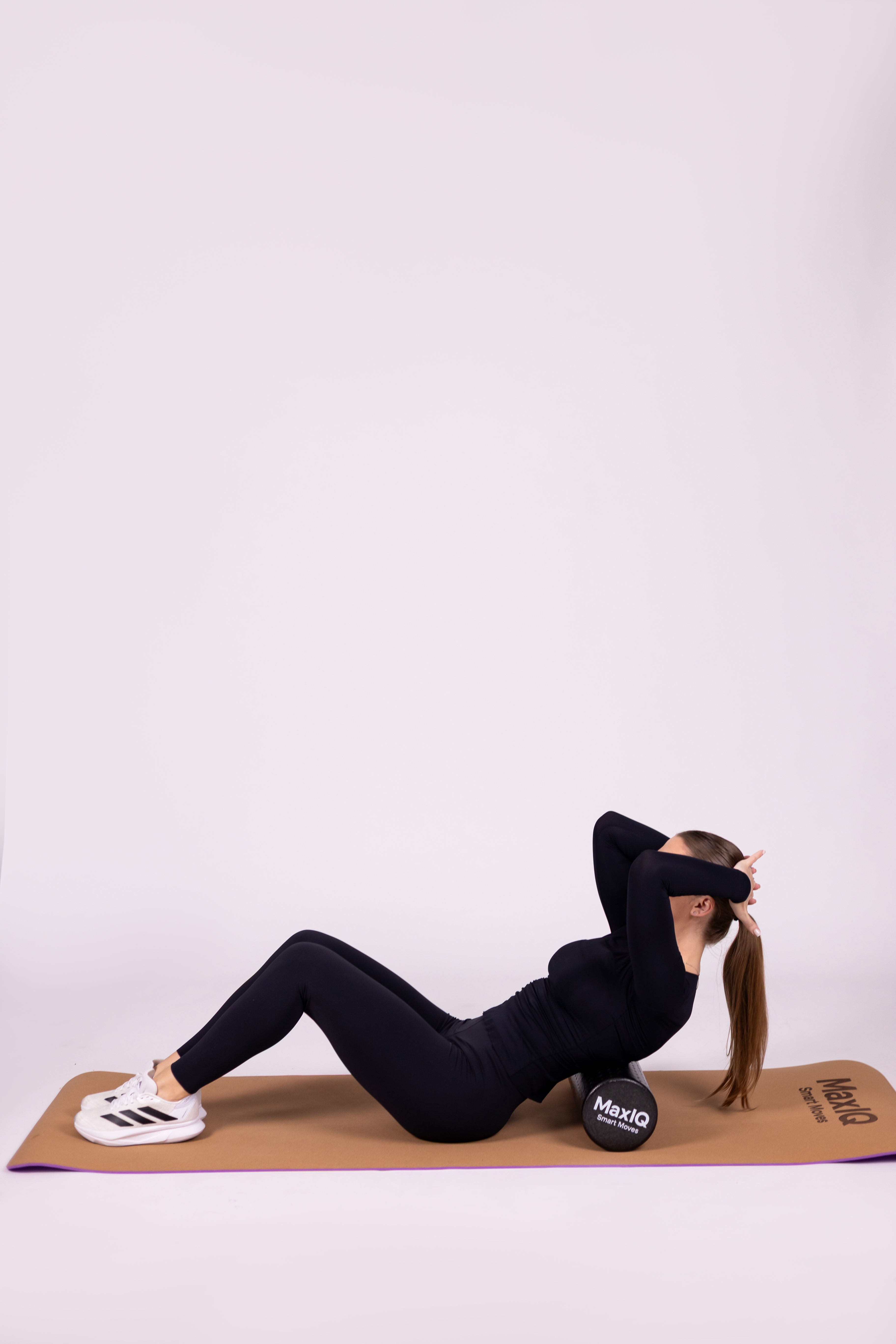 Ролер масажний гладкий, 45*15 см MaxIQ-MDF019 (MaxIQ-MDF019)